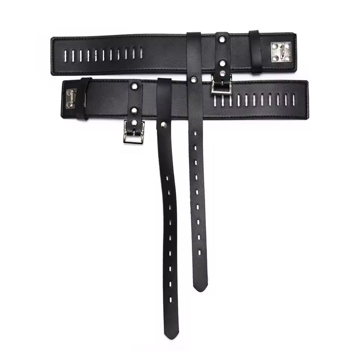 Locking high heel ankle cuffs