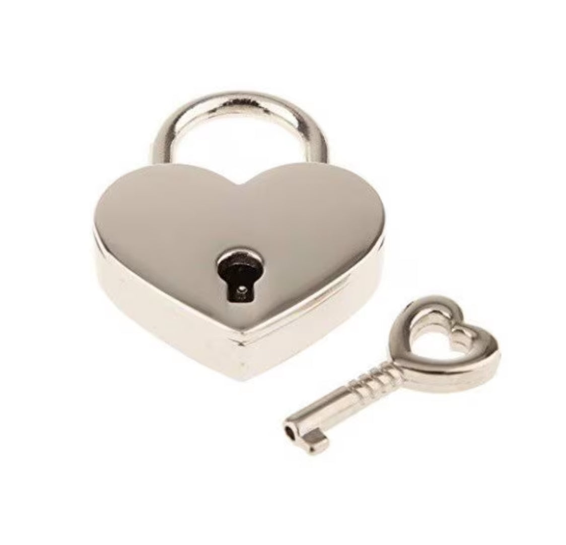 Heart lock-silver