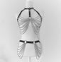Bra chain harness and belt