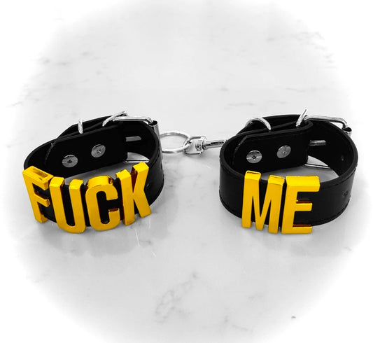 Custom wrist cuffs - add your customization at checkout
