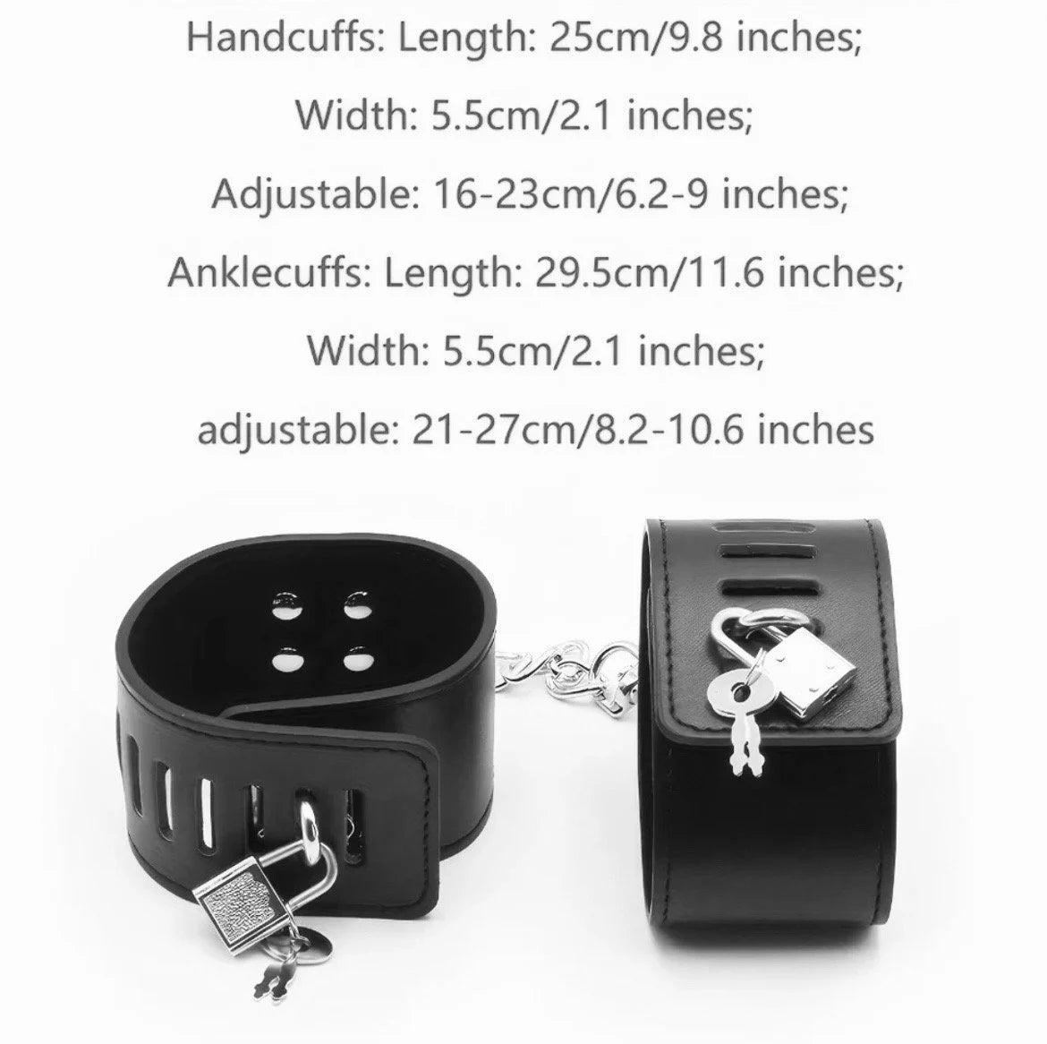 Locking wrist or ankle cuffs