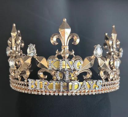 Custom gold crown - add your customization at checkout