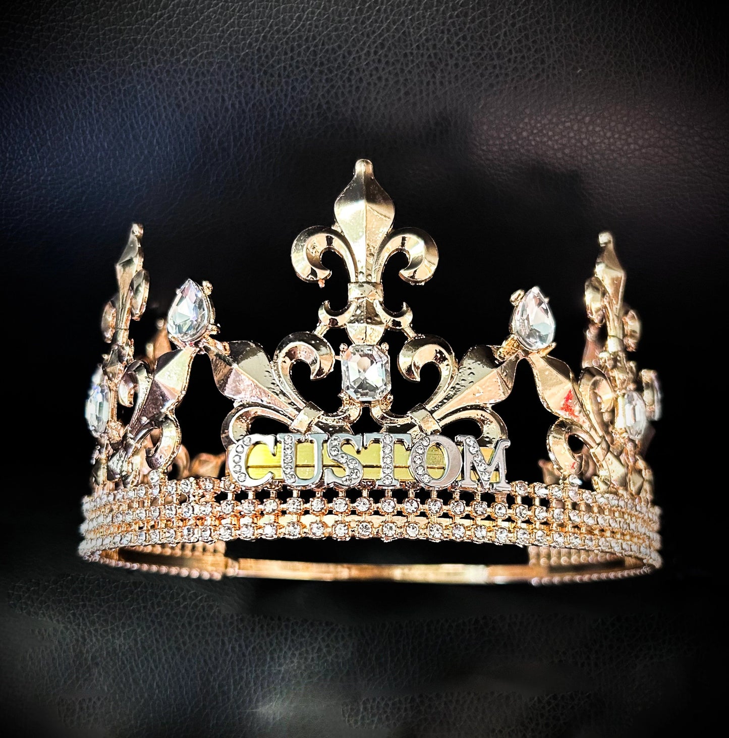Custom gold crown - add your customization at checkout