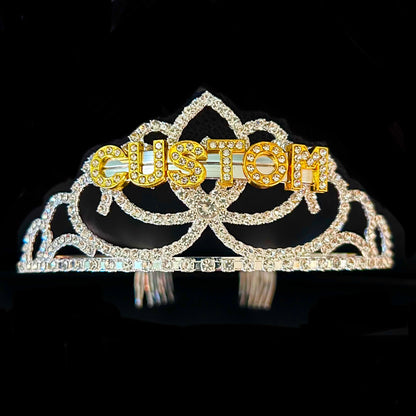 Tiara Design Custom Custom small tiara - add your customization at checkout – NaughtyBrit