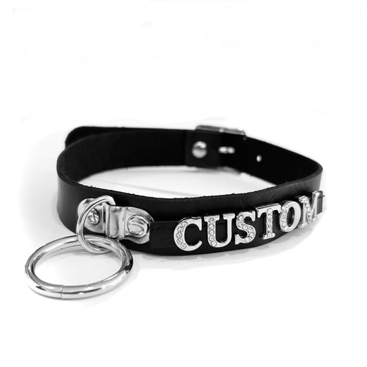 Custom o ring choker collar