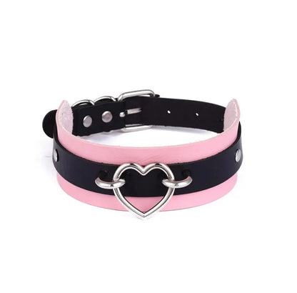 Heart choker with leash