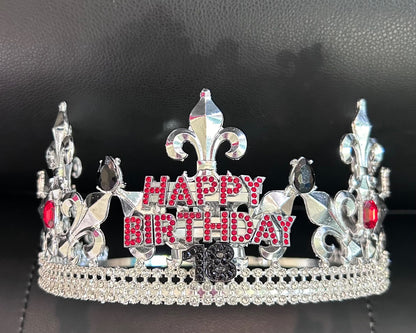 Custom silver crown - add your customization at checkout