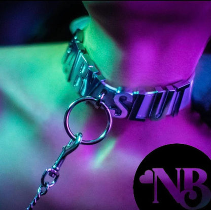 Custom o ring choker collar - add your customization at checkout