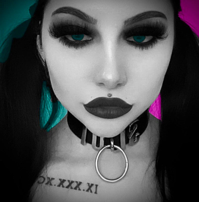 Custom spiked o ring choker collar - add your customization at checkout