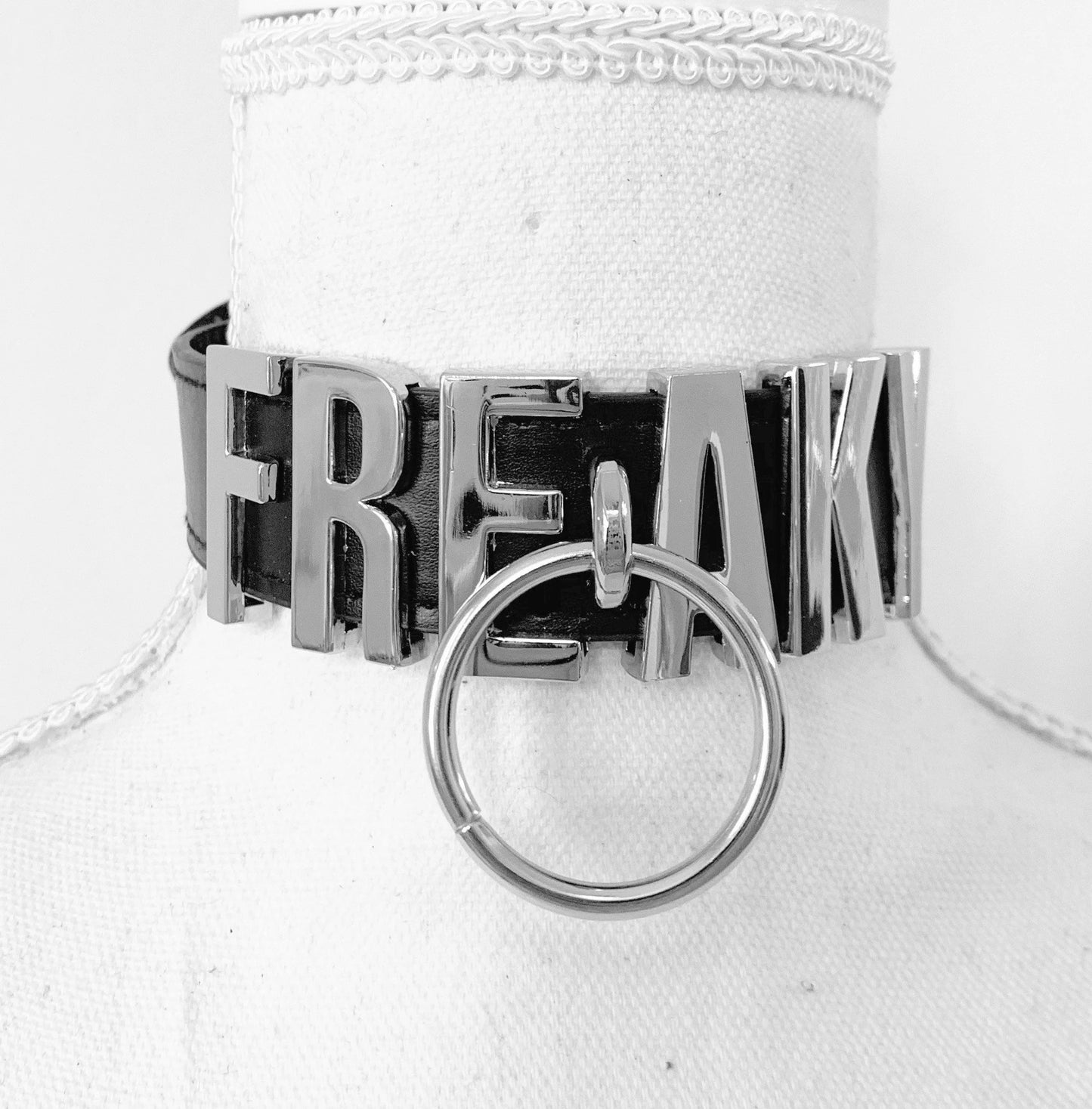 Custom o ring choker collar - add your customization at checkout