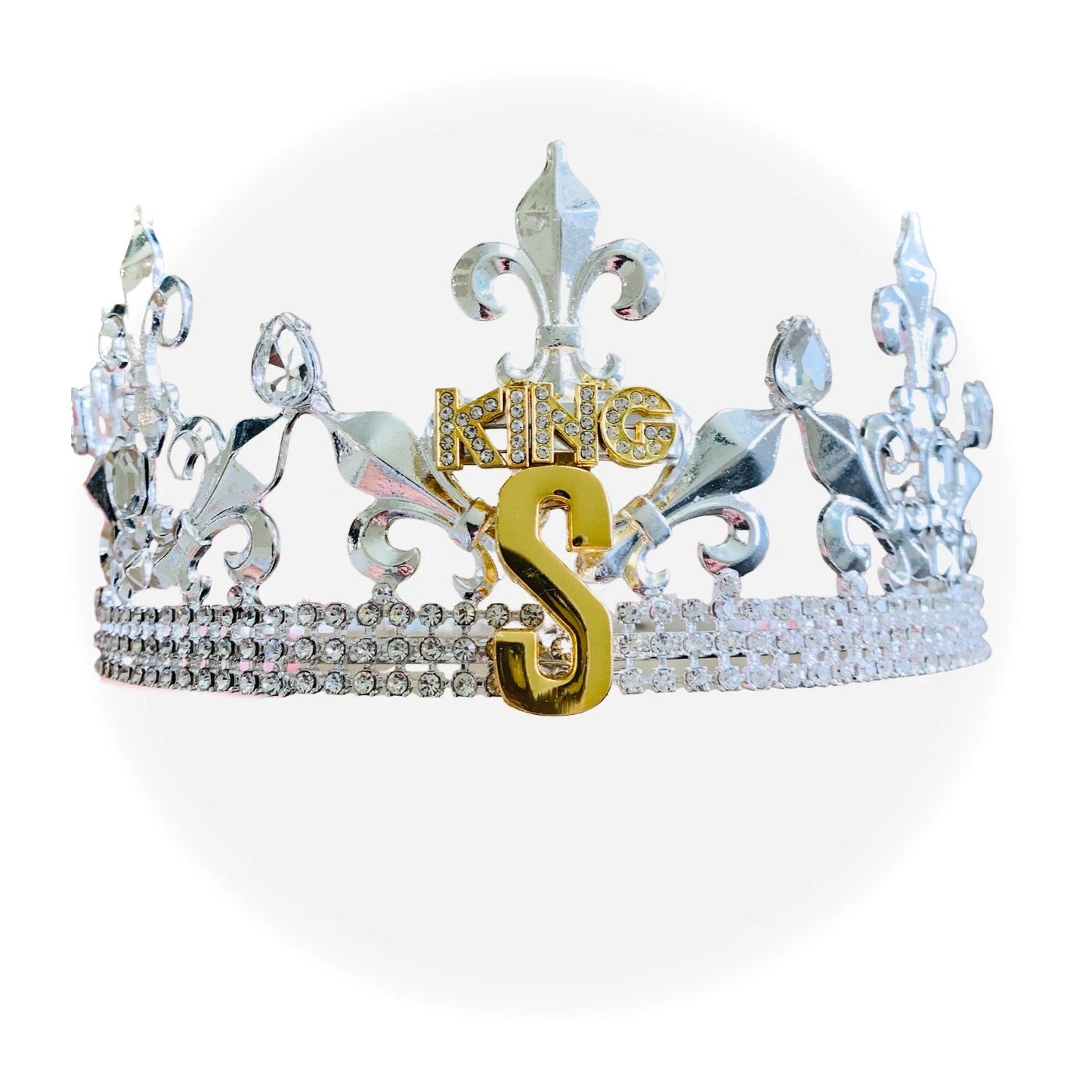 Custom silver crown - add your customization at checkout