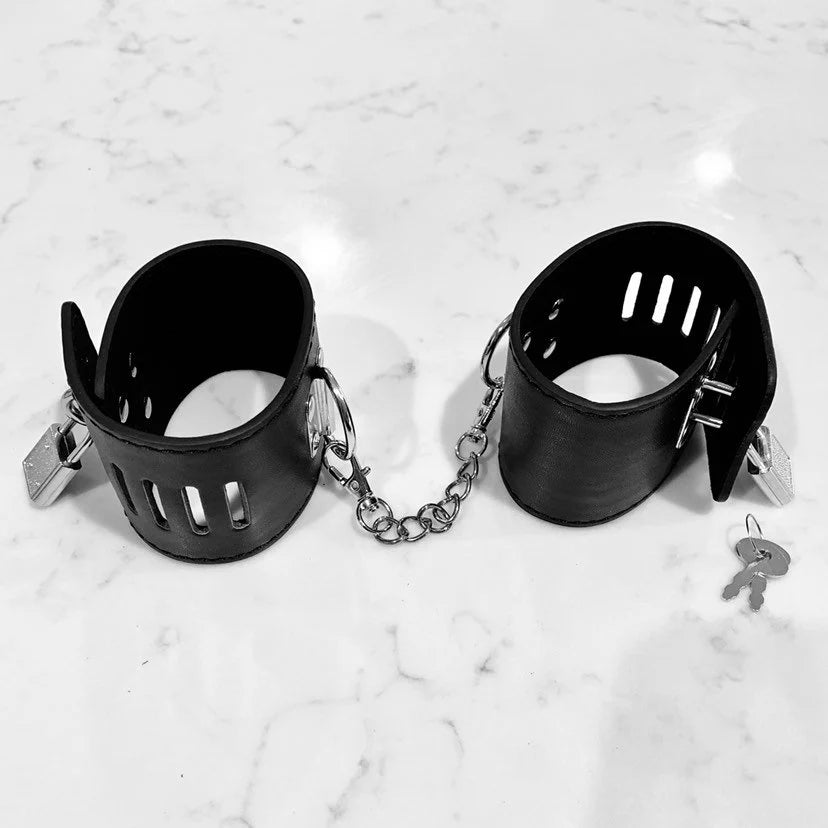 Locking wrist or ankle cuffs