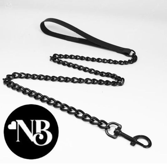 All black leash