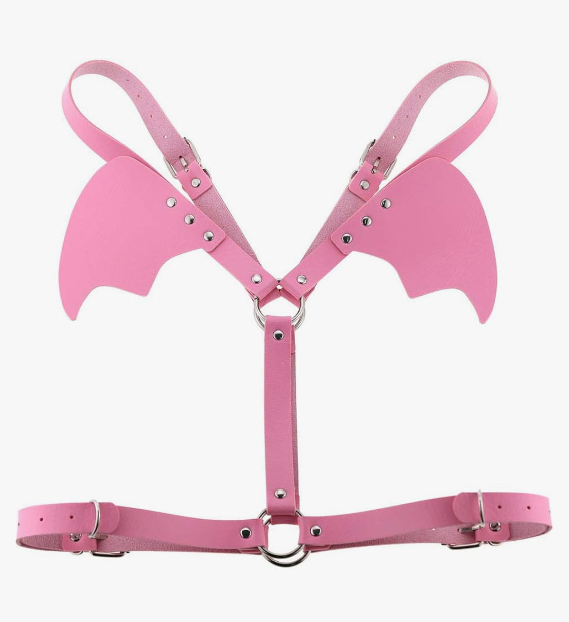 Vegan leather wing harness