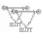 Slut nipple bar set