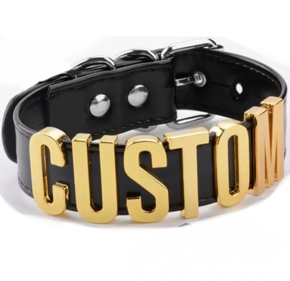 Custom choker collar - add your customization at checkout