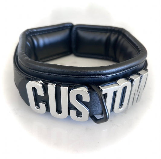 Custom padded choker collar